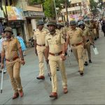 बकरी ईद पार्श्वभूमीवर वडगाव शहरात पोलिसांचा भव्य रूट मार्च