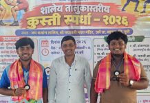 शालेय तालुकास्तरीय कुस्ती स्पर्धेत येळसेच्या ओंकार ठाकरचा प्रथम क्रमांक