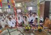 वडगावच्या श्री पोटोबा महाराज व आई जोगेश्वरी मंदिरात घटस्थापना संपन्न! शंभर वर्षांहून अधिक काळाची परंपरा आजही कायम; पंचक्रोशीतील ग्रामस्थांची धान्य घेण्यासाठी मंदिरात उपस्थिती